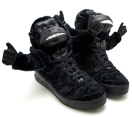 Adidas Jeremy Scott gorilla sneakers/trainers: Trend Alert