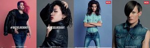 Diesel uses androgynous & plus size models in their latest ad campaign