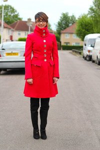 How to wear bright coloured winter coats
