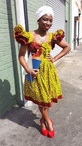 Ruffle kitenge dress