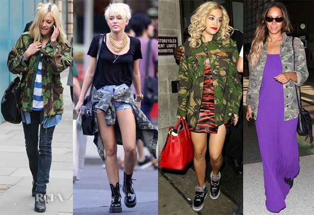 Celebrities who rocked camouflage jacket