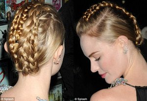 Kate Bosworth in Braided Updo Hairstyle 2