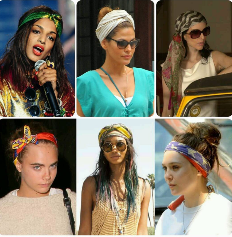 How to look chic in head scarfs trend