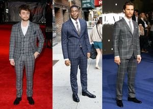 Different ways of styling windowpane/checked/plaid suits