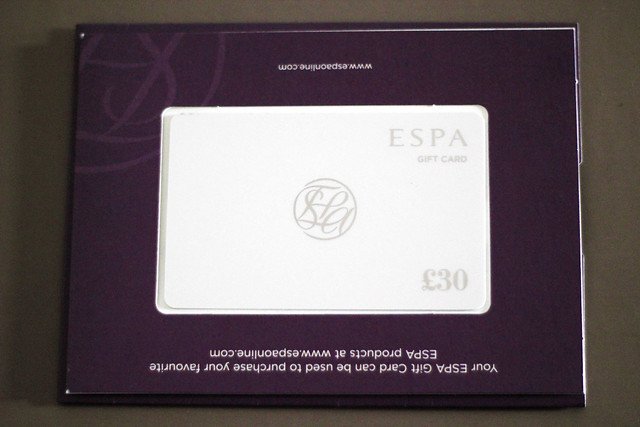 £30 ESPA gift card Giveaway 1