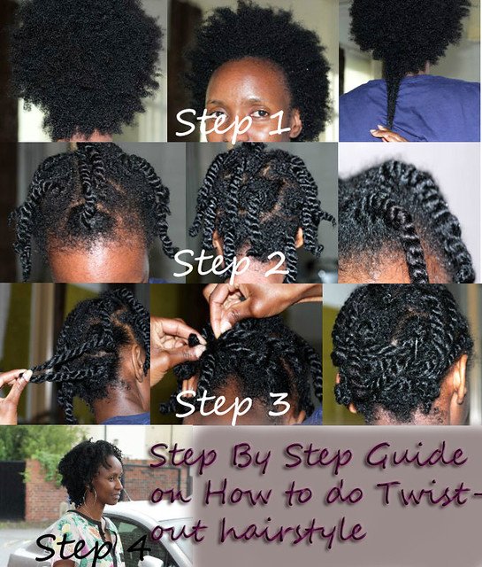 How to do twist out for natural hair tutorial 1