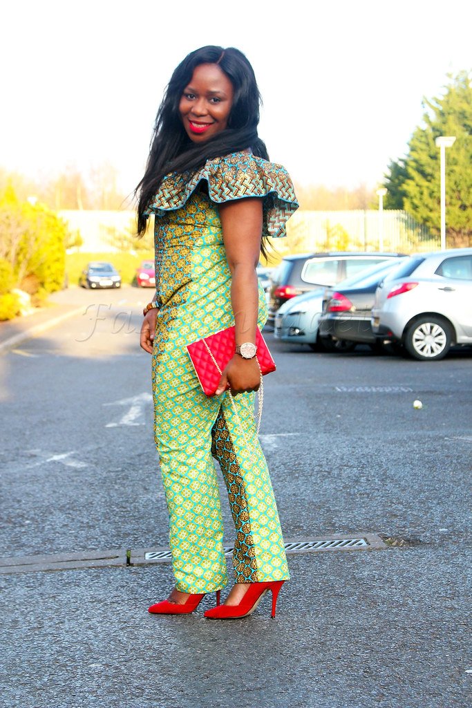 How to look stylish in kitenge/ankara/chitenge/African print jumpsuit