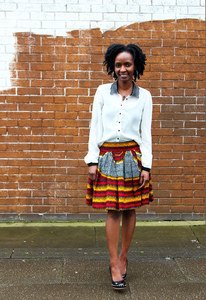 How to style chitenge’/'kitenge'/'ankara,/ African print skater skirt