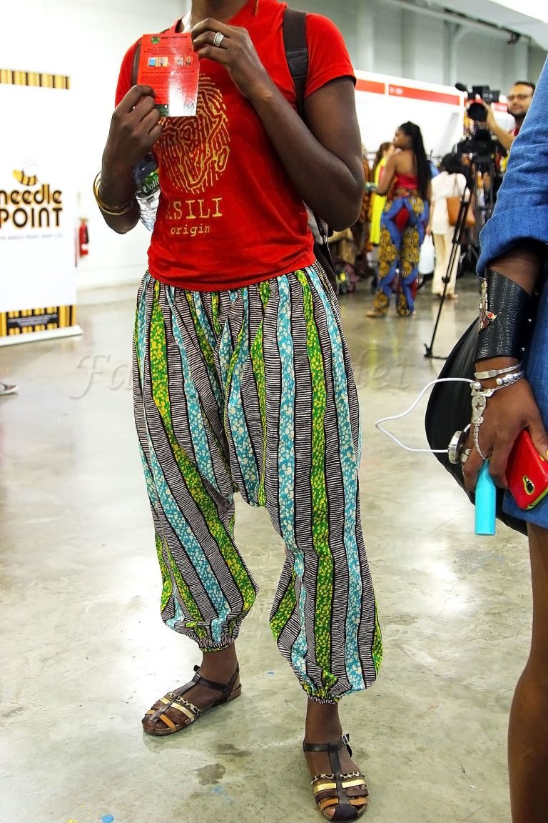 Kitenge/ankara/African print drop crotch pants/trousers & t-shirt