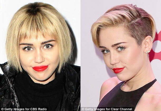 Miley Cyrus new bob hairdo 1
