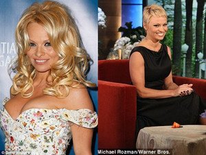 Pamela Anderson new cropped hair style 2