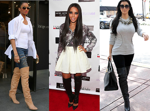 How to wear over the knee boots & thigh high boots trend